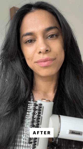 Shipin after using the Shark SpeedStyle RapidGloss Finisher  HighVelocity Hair Dryer